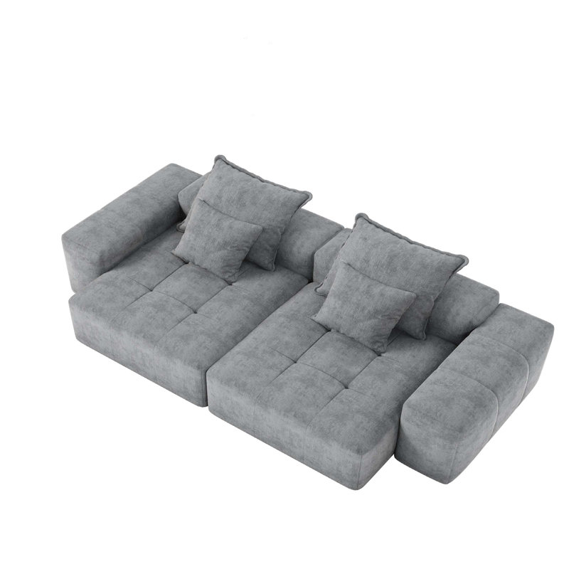 Canapé modulaire surdimensionné Modern, Gris