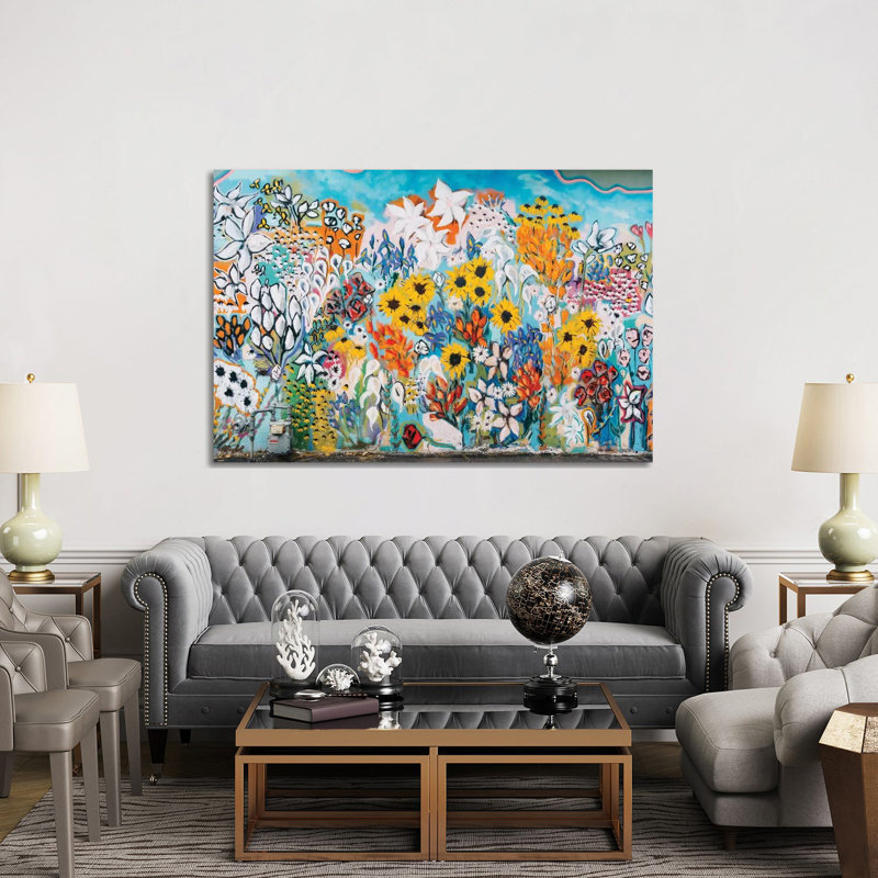 «Abiquiu III» par Bethany Young - reproduction imprimée, H 40 po x l 60 po x 1,5 po