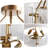 3 - Light Glass Flush Mount Ceiling Light For Kitchen Bedroom Entryway Hallway
