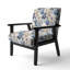 Chaise d'appoint florale Cobalt-6885404