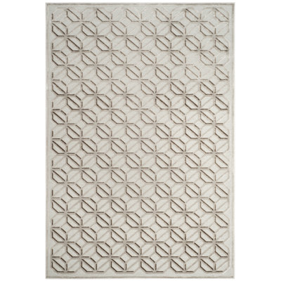 Mcknight Geometric Viscose Area Rug