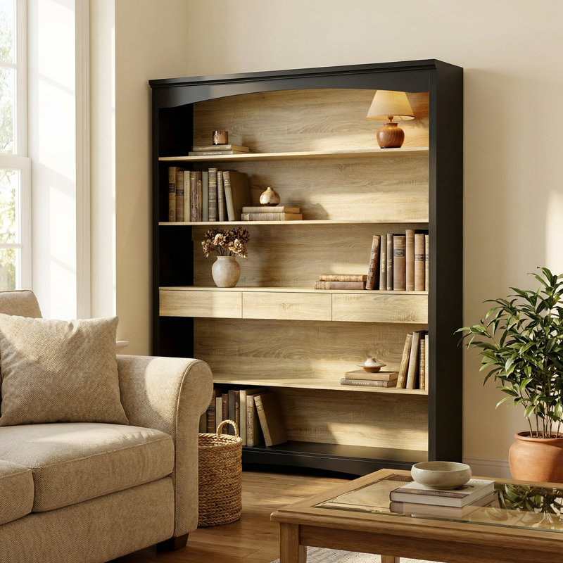 78.7'' Tall Bookcase With 6 Tiers & 3 Drawers
