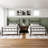 Stylish Platform Bed with Headboard & Footboard, Space-Saving No Box Spring Design, Sturdy Metal Frame, Available in Multiple Sizes-1468347989