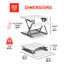 Convertisseur de bureau à hauteur ajustable True Seating Ergo-2016416723-2016416732