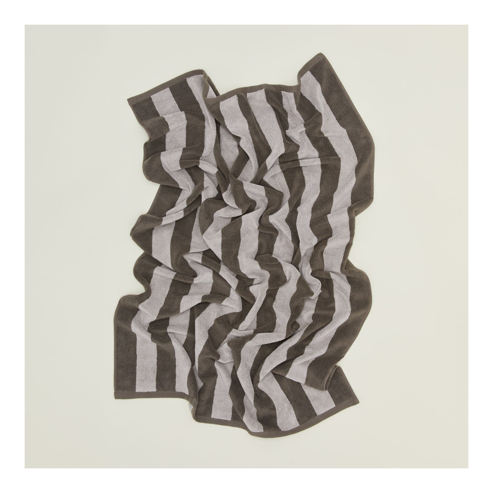 Simple Striped 100% Cotton, Light Gray/Dark Gray, Bath Sheet - 1 Pack