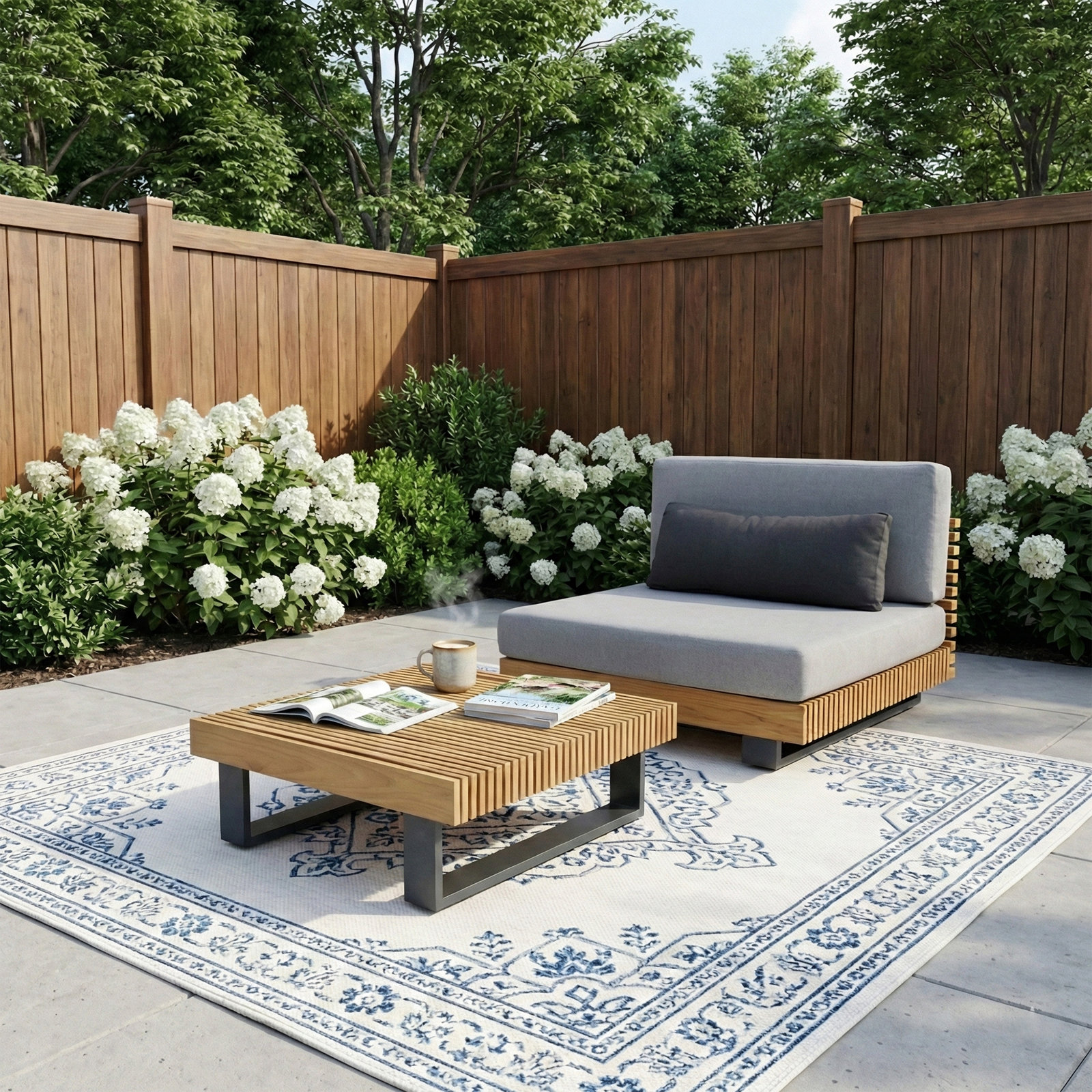Perina 39" Teak Patio Table
