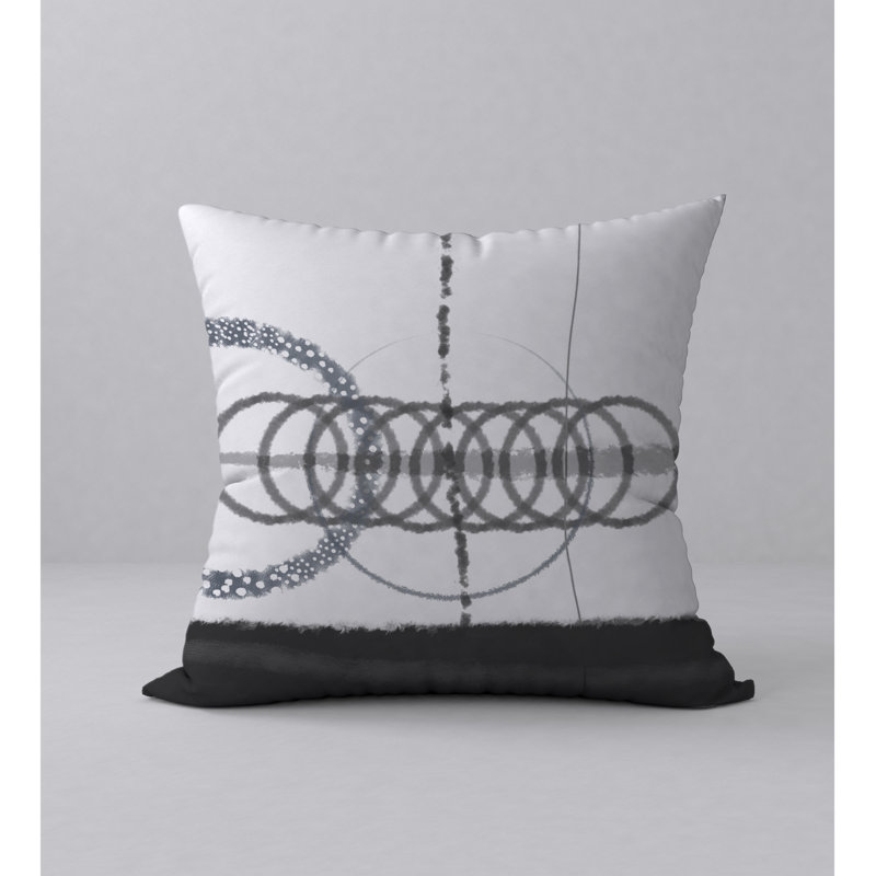 Abstract Reversible Throw Pillow, 20" x 20"