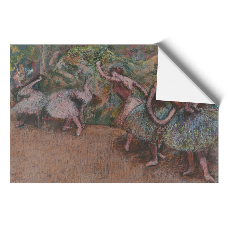 View of the Ballet Ballerina Dancers by Edgar Degas - Frameless Print, 30cm H x 42cm W x 0.1cm D