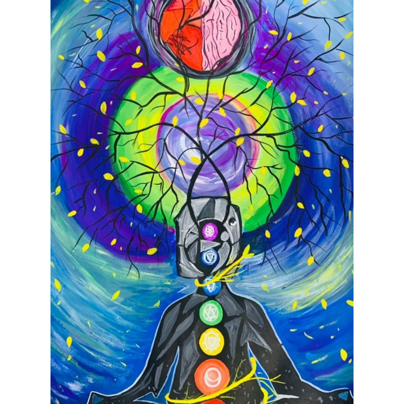 Inspirer - Innover et illuminer | Couleur de l'affiche sur toile | Par Samridhi Agarwal