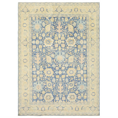 New Turkmen Afghan One-of-a-Kind Rectangle 8'11" X 11'7" Area Rug