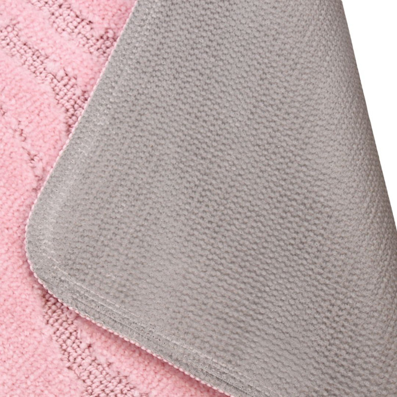 Polypropylene Plastic Bath Mat, Pink