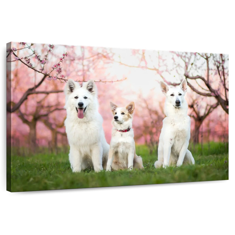 Crowle Dog Family, 30" H x 45" W