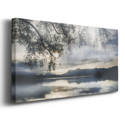 Staffelsee Lake - Toile tendue avec châssis encadré - Prêt à être accroché