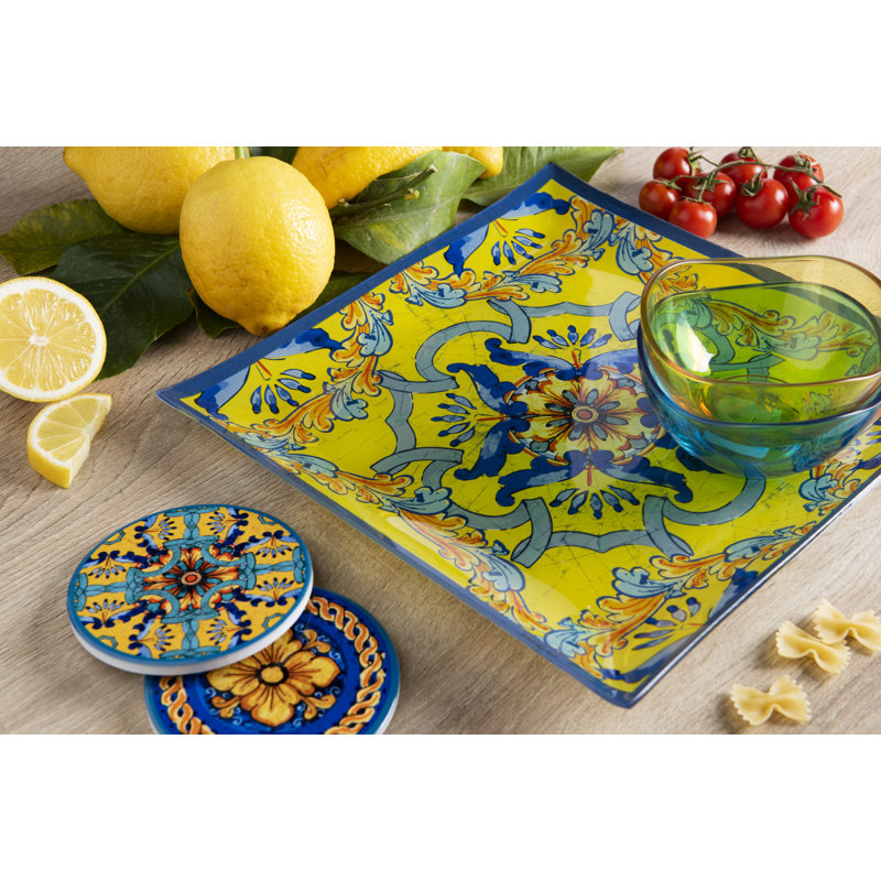 Excelsa Trinacria Glass Tray
