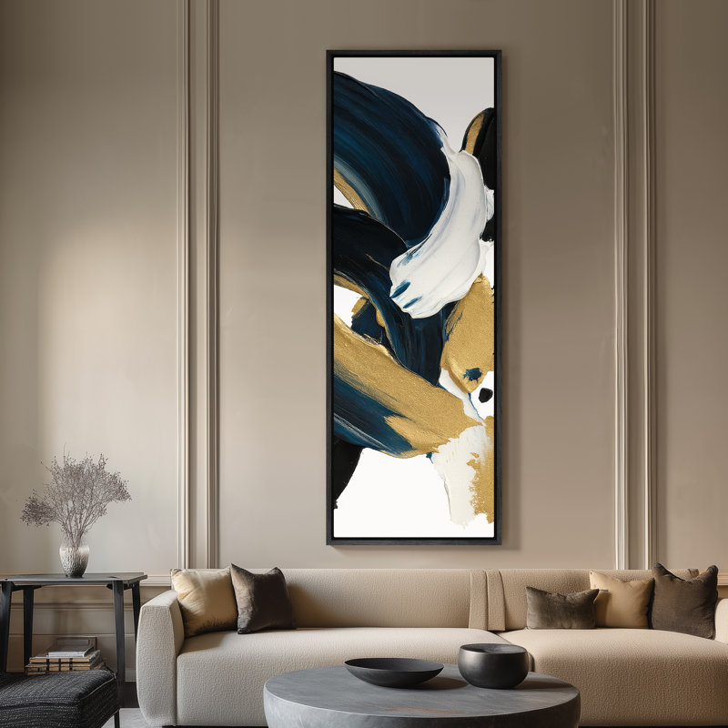 Très grand art mural sur toile encadré - impressions murales rétro pour chambre à coucher, Noir