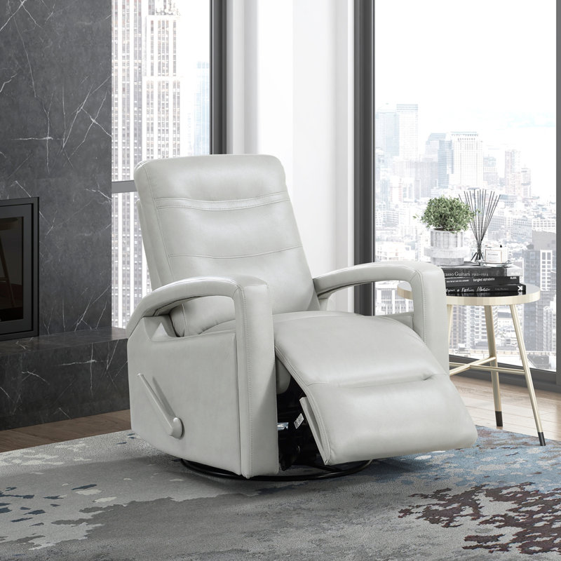 Fauteuil inclinable Kamo, 32 po, similicuir, Gris fumée