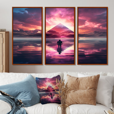 Hyeon - Ensemble d'art mural paysage abstrait