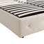 Lit plateforme tapissier avec système de rangement hydraulique