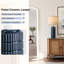 Lampe de table moderne en céramique bleue minimaliste de 27,5 suitable, idéale pour les salons, les chambres et les bureaux