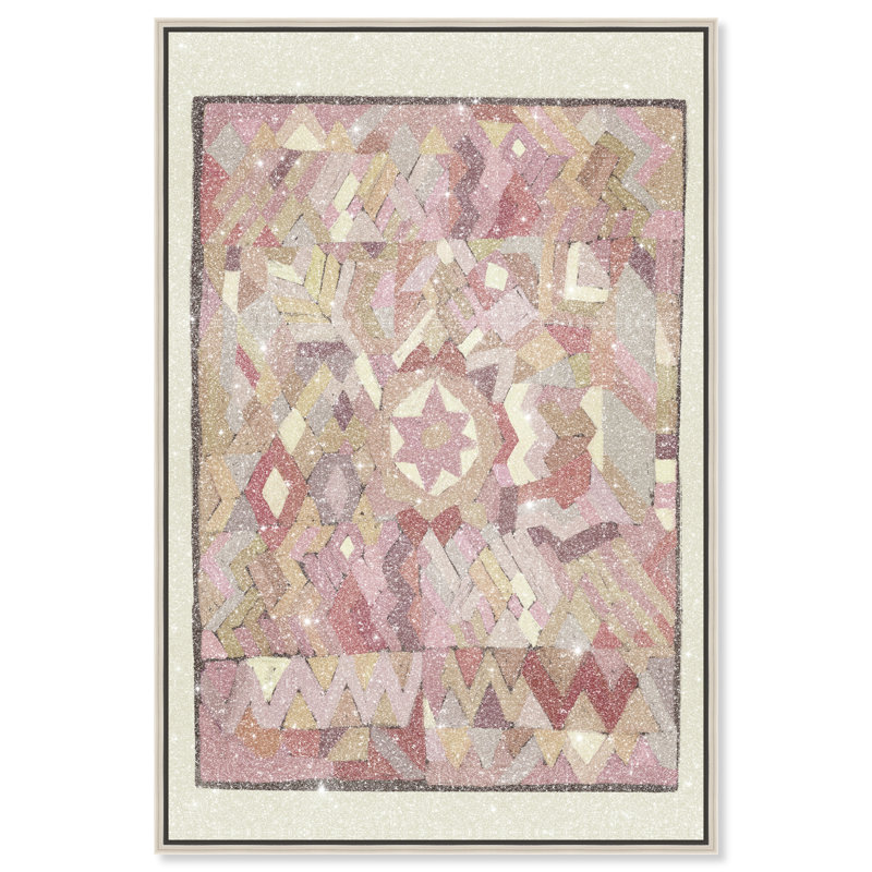 Tapestry Boehme Print by Oliver Gal, 31"H x 21"W, Silver Floater Frame