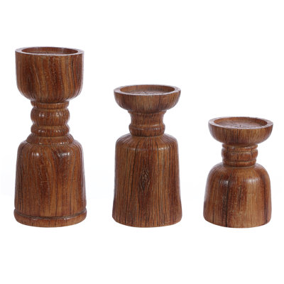 Lia 5.91'' H Resin Tabletop Candlestick