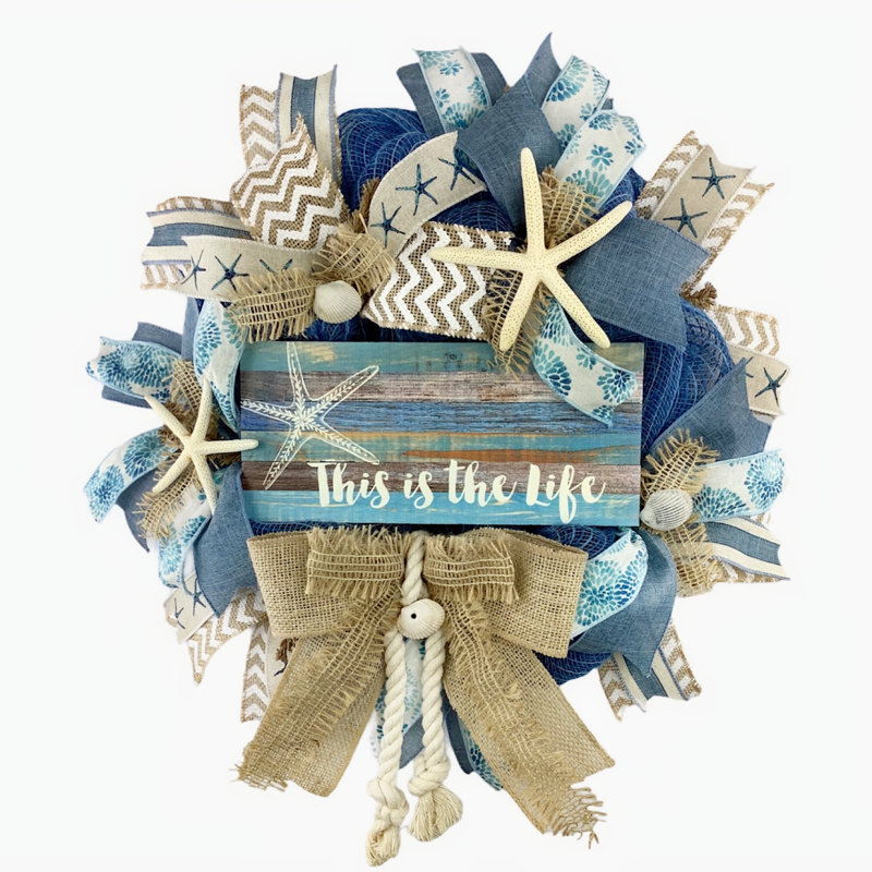 Faux Burlap 16'' Wreath