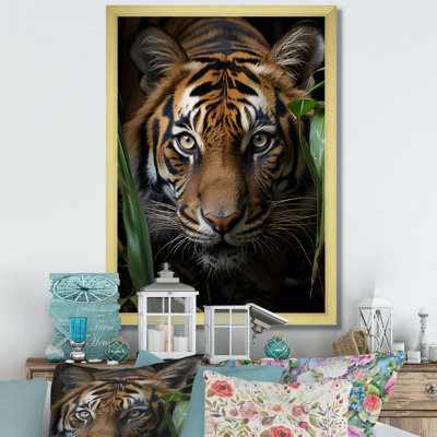 Tiger Portrait Vibrant - Animals Wall Decor