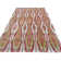 Rumi Ikat Hand-Knotted Silk Orange/Cream/Cinnabar Area Rug