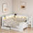 Upholstered Daybed With Storage Shelves, Drawers, Charging Station, Led Light And Desk-2117525005
