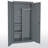 Steel Single Storage Cabinet ( 72'' H x 46'' W x 24'' D)-38673933