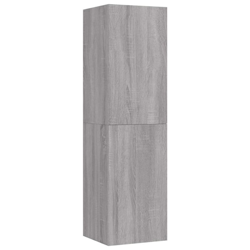 Brinda Linen Cabinet, Grey Sonoma