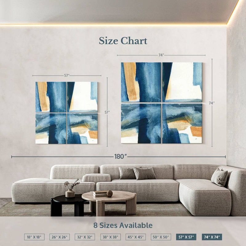 Indigo I, 57" H x 57" W