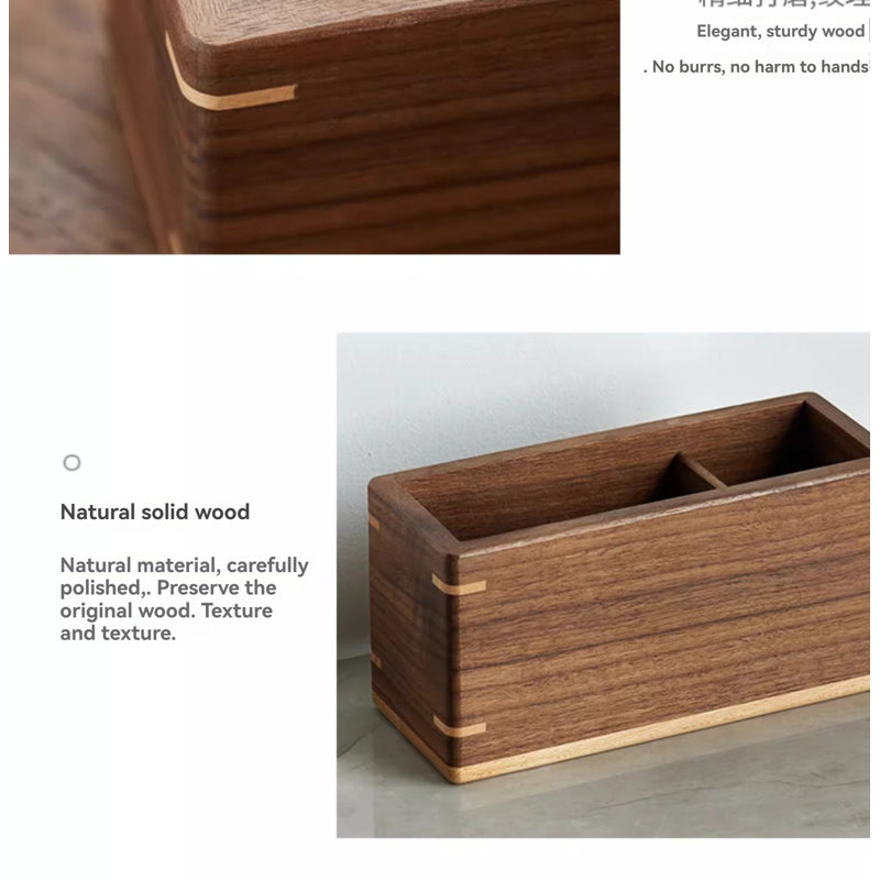 Cochard Solid Wood Desk Organizer