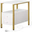 30cm W Metal Bedside Table