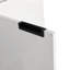 Meuble-lavabo suspendu et lavabo, contreplaqué blanc brillant, meubles de salle de bain modernes (doit inclure le meuble-lavabo et le lavabo)
