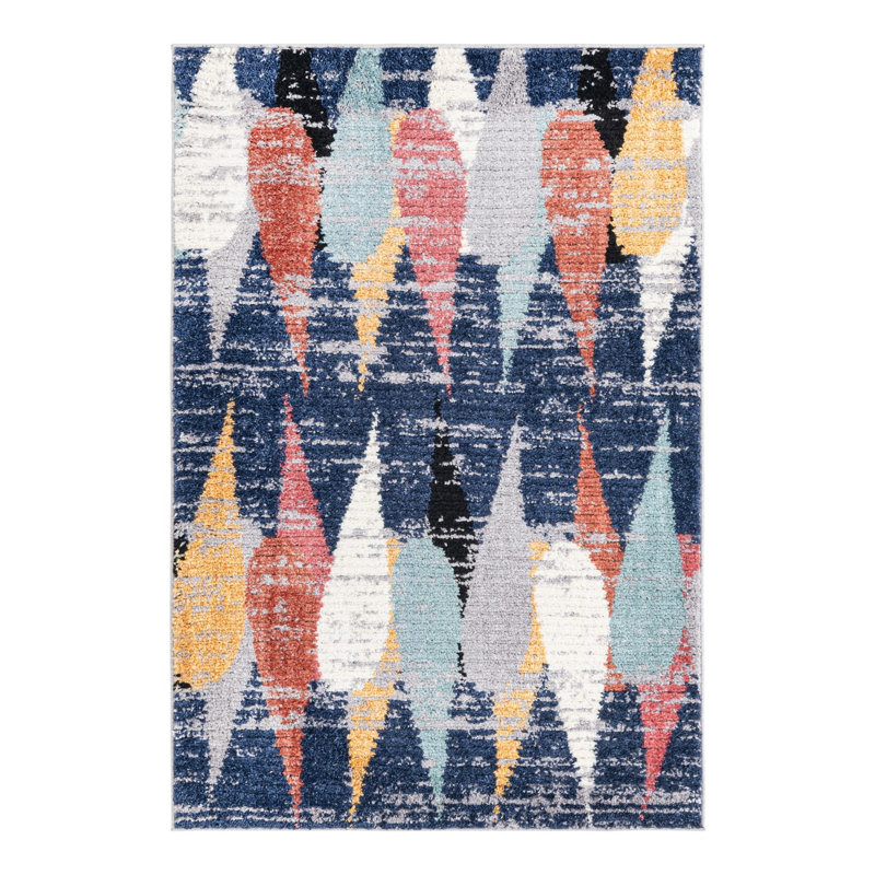 Fidelia Abstract Indoor Rug, Rectangle 4' x 6'