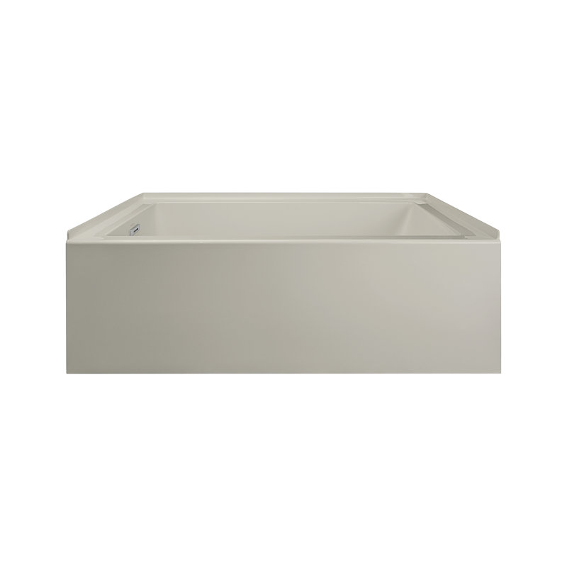 Baignoire de trempage 60 "x 32" avec drain à gauche Comfort Linea ™, Huître, Gauche