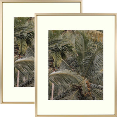 2 Piece Matte Gallery Wall Frame Set, Multi Photo Frames Collage, for Wall or Table Top Display