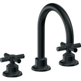 Descanso 8" Widespread Lavatory Faucet with Cross Knurled Handle and ZeroDrain