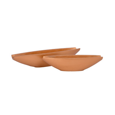 Cement Oval Pot Painted Finish Gold