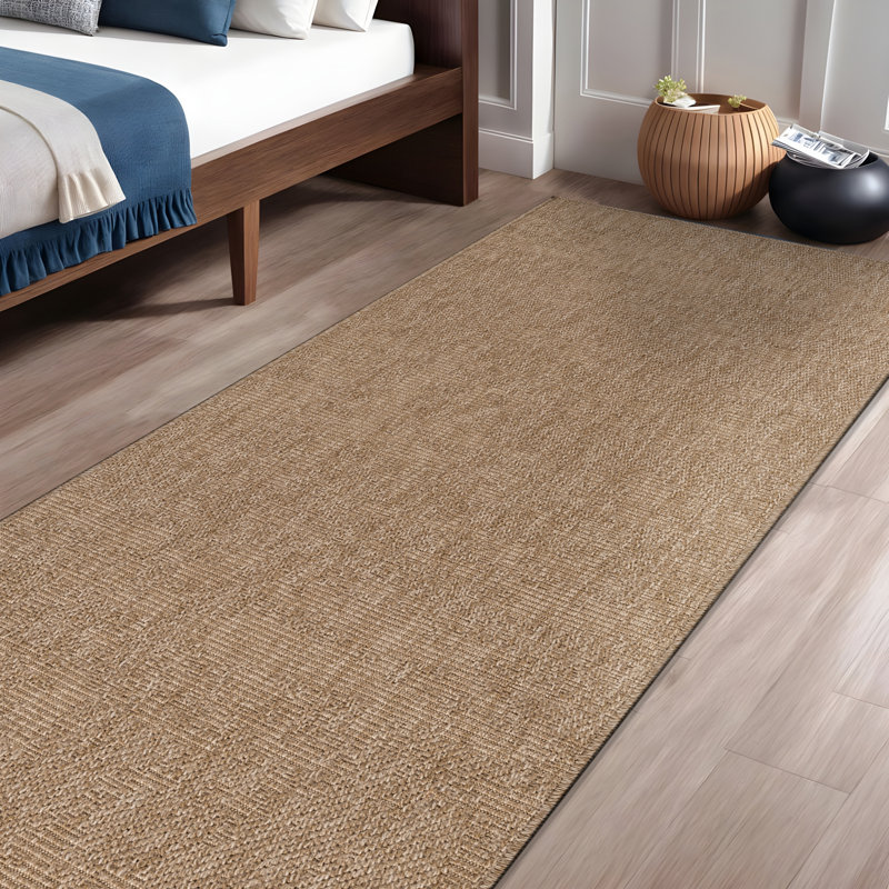 Nadene Natural Beige Indoor Area Rug, Runner 2' x 7'