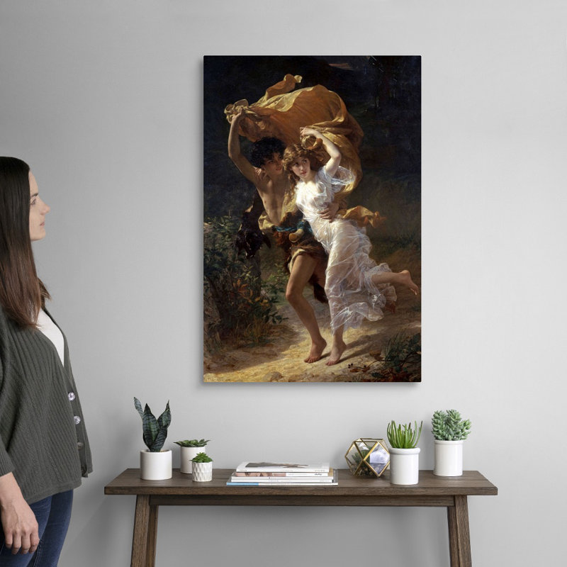 « The Storm » par Pierre Auguste cot-impression, Toile tendue, H 24 po x l 16 po x P 1,25 po