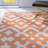 Hemel Ivory/Poppy Geometric Area Rug-22376767