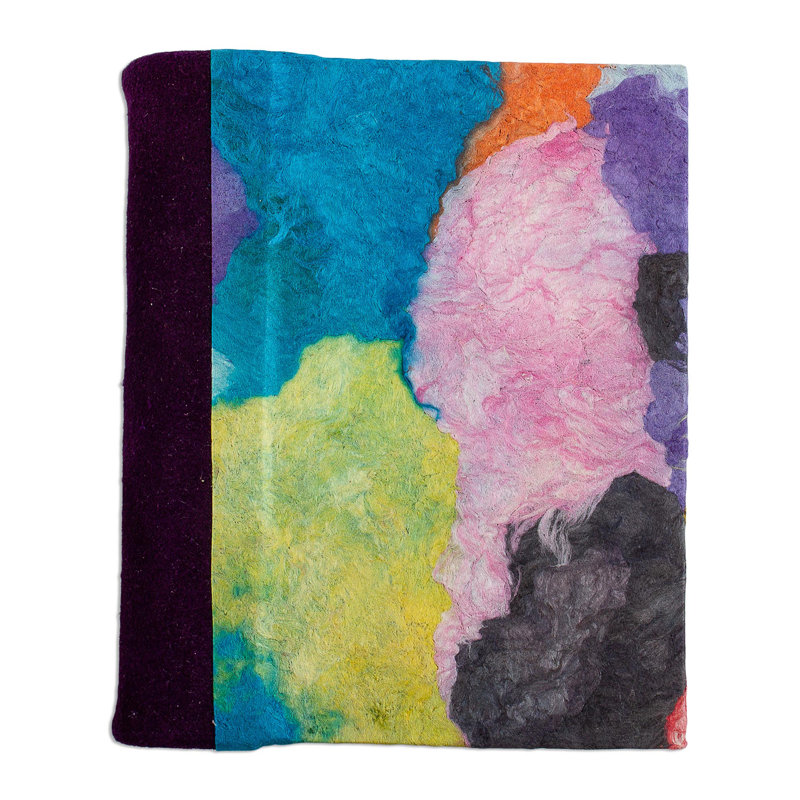 Novica Handmade Color Ways Small Amate Paper Journal