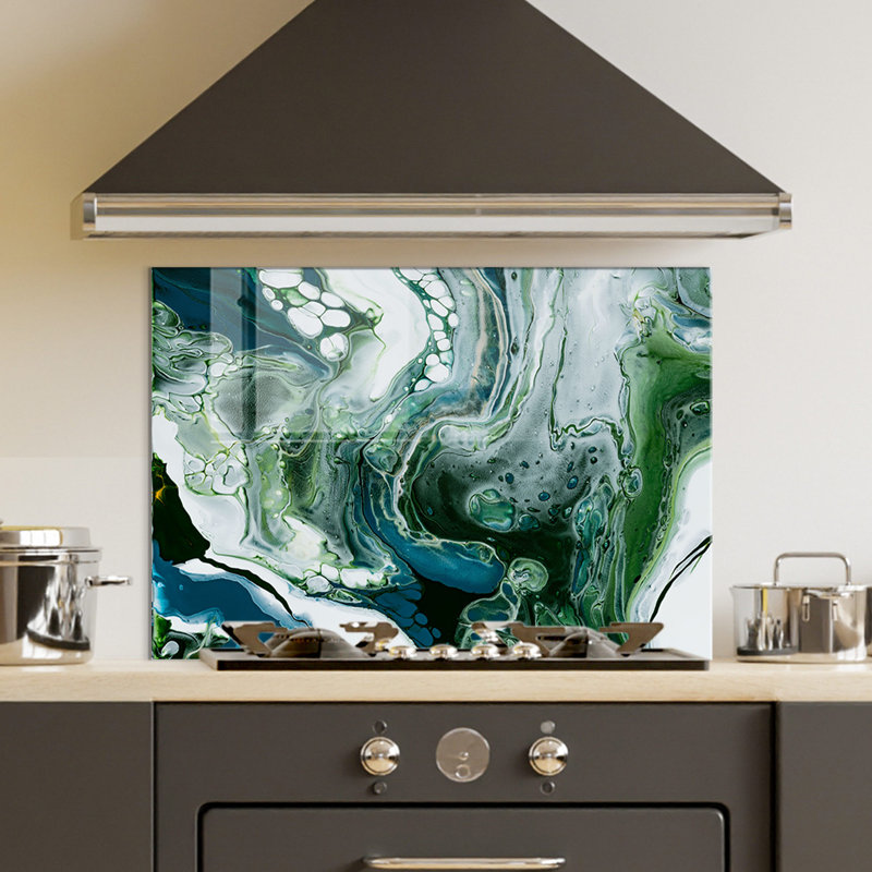 No Frame Painting on Glass, 70 H x 100 W cm