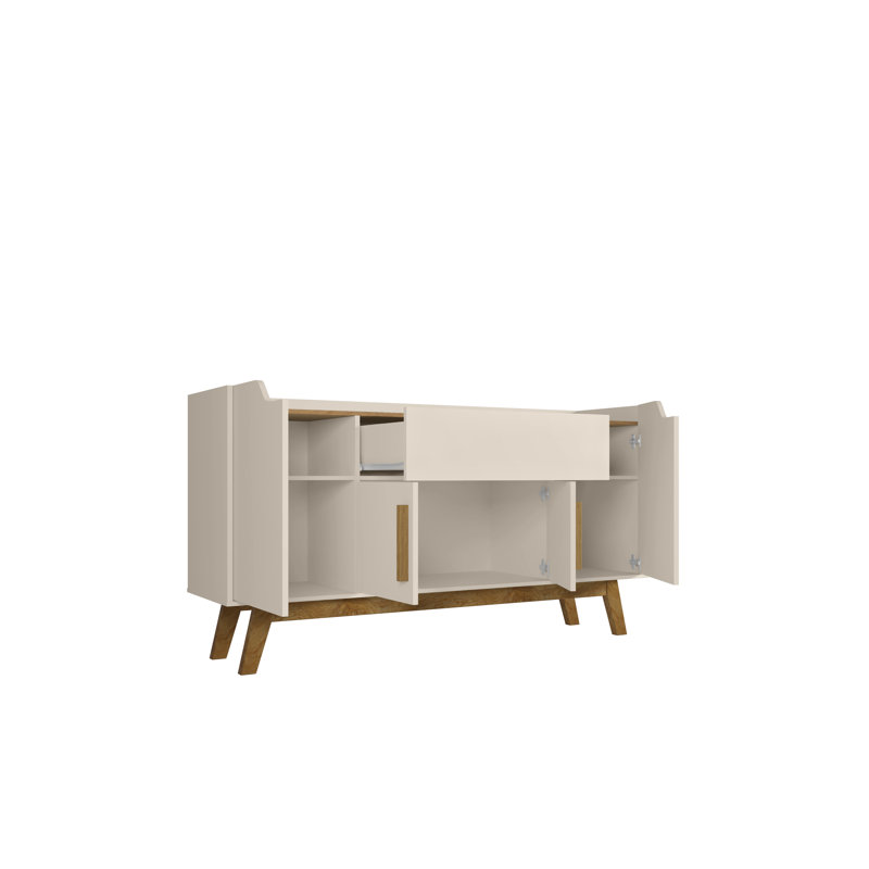 Buffet 1 tiroir 53,54 po Addie, Blanc cassé