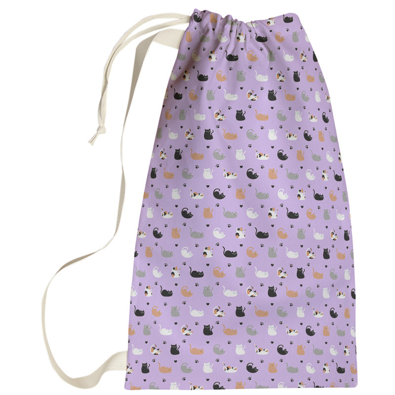 Leffel Laundry Bag with Handles, Large (76.5" H x 29.5" W x 1.5" D), Purple