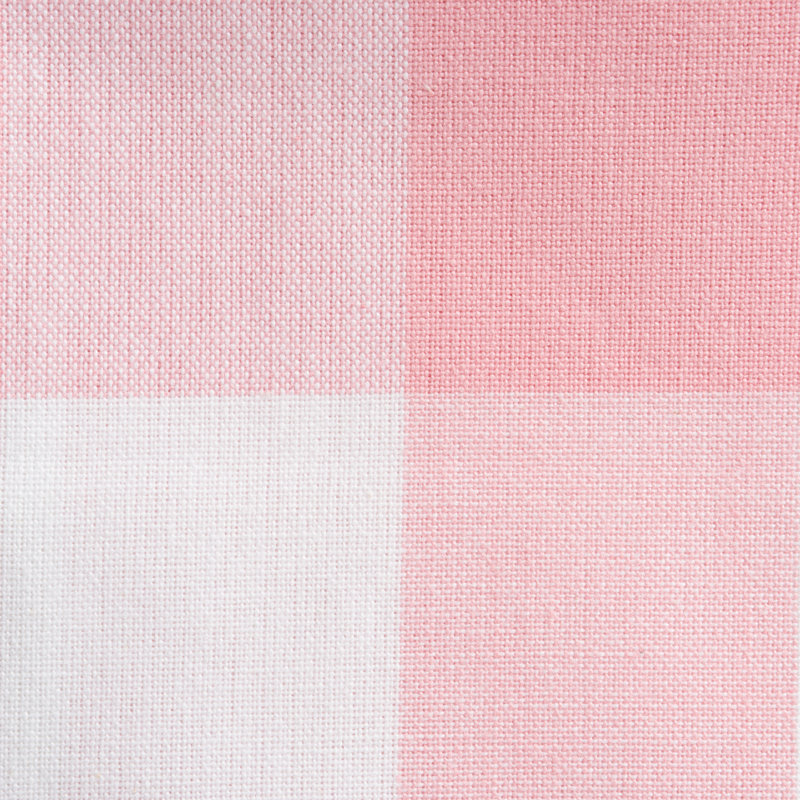Wolsingham Gingham 100% Cotton Square Tablecloth, 104" L x 60" W, Pink