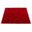 Tapis carré rouge en laine nouvel âge de conception unique 4 pi 11 po x 4 pi 11 po