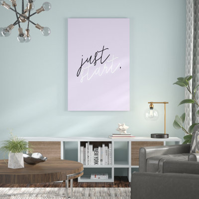 'GRL PWR VIII' Textual Art on Canvas